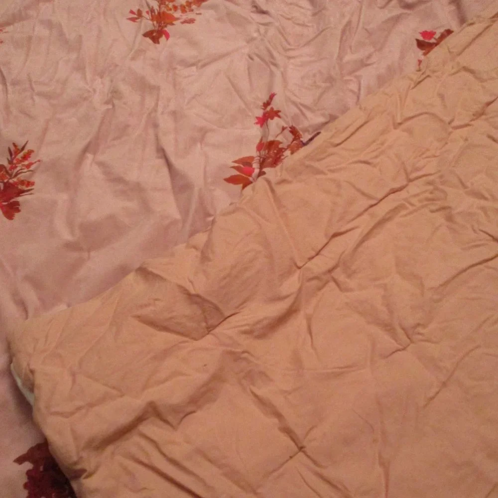 Anthropologie Pink Floral Quilt